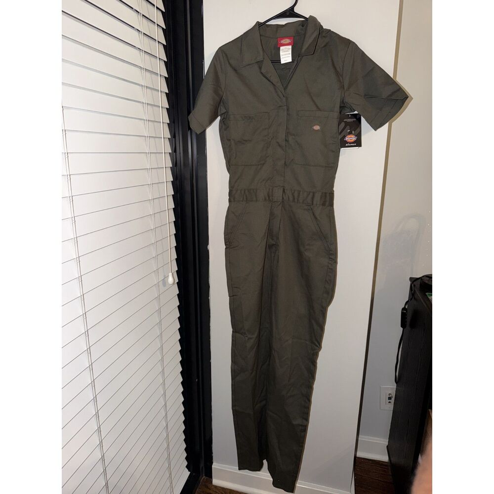 Green Dickies XS Short Sleeve Jumpsuit